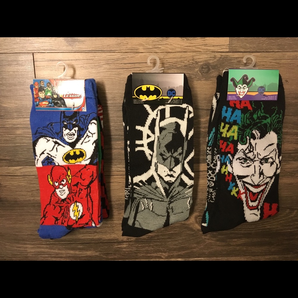 DC Comics Justice League Socks (6 Pairs)